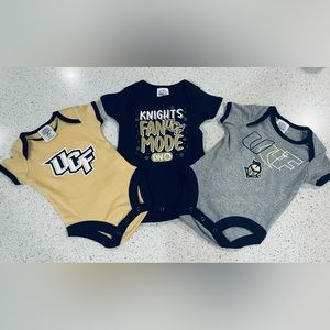 UCF Knights 3-Piece Baby Onsie University Central Florida